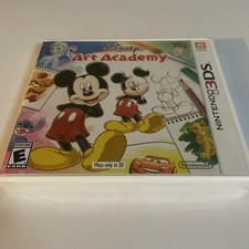 Disney Art Academy (Nintendo 3DS, 2016) Factory Sealed - Fast Free Shipping