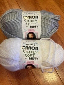 Caron Yarn SIMPLY SOFT PARTY - 3oz / 85g - glitter sparkle shimmery - Picture 1 of 30