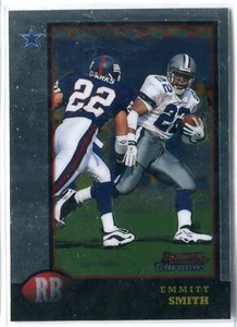 Tarjeta base Bowman Chrome Emmitt Smith 1998 #105 de la corte Dallas Cowboys - Imagen 1 de 1