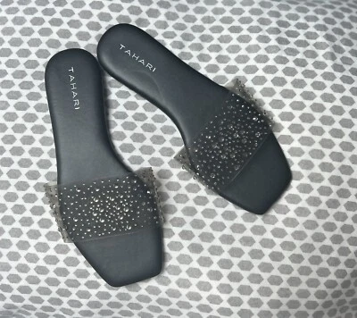 Sandalias Tahari Adornadas Slide Talla 8 NUEVAS Foto 1 de 3