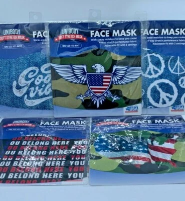 5 Unibody Soft Stretch Face Mask 100% Polyester One Size Fits Most - Image 1 of 4