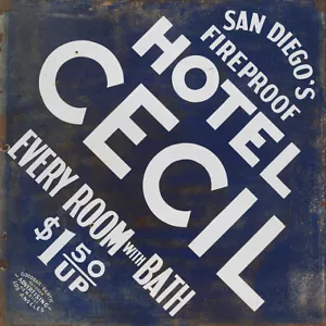 LETRERO PUBLICITARIO CECIL HOTEL SAN DIEGO - Imagen 1 de 1