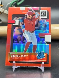 2022 Panini Donruss Optic Rated Rookie Red /60 Prizm Bryson Stott #134 (CBNG) - Picture 1 of 2