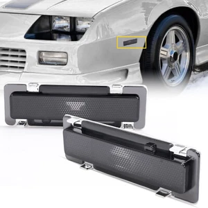 2PC For Chevy Camaro & Pontiac Firebird 1982-1992 Side Marker Lights Smoke Lamps - Picture 1 of 15