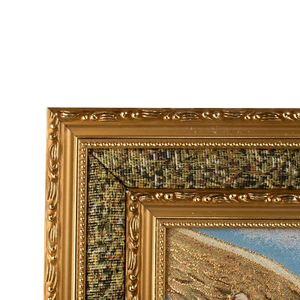 Mrcjsales: St. Michael Cloth Frame | Elegant Golden Double Frame | Religious - Picture 1 of 1