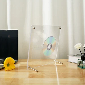 CD and Postcards Holder Clear CD and Postcards Rack Vertical CD Display THD - Picture 1 of 12