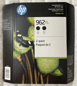 HP 962XL Black Twin Pack 3JB35BN 2 X 3JA03AN Exp 2027+ OEM Sealed Retail Package - Picture 1 of 15