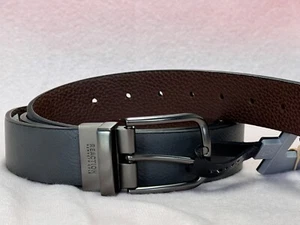 Kenneth Cole REACTION Men's 35MM Wide Reversible Belt GRAY/ Brown XL - Picture 1 of 4