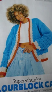 Knitting Pattern -Lady's Lovely Simple Cardigan In Chunky - Sizes 32-48in - Picture 1 of 2