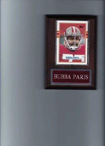 BUBBA PARIS PLAQUE SAN FRANCISCO 49ers FORTY NINERS FOOTBALL NFL   C Cover
