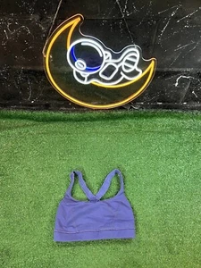 Lululemon Size 4 Periwinkle Sport Bra Wireless Crossback Pullover Activewear - Picture 1 of 6