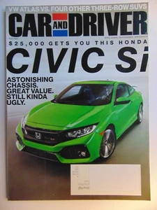 CAR and DRIVER Magazine Aug 2017 VW ATLAS - Picture 1 of 1