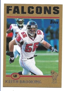 Keith Brooking 2004 Topps Gold #129 /499 Atlanta Falcons - Picture 1 of 2