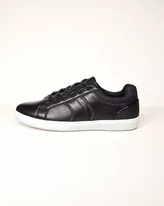 English Laundry Casual Comfortable Black Leather Trainer Sneaker - Picture 1 of 9