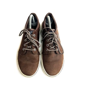 Sperry Ollie Brown Leather Casual Sneakers Shoes Men Size 7 - Picture 1 of 12