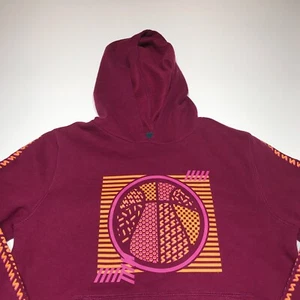 Tek Gear Sweatshirt Girls Sz Medium Ultra Soft Fleece Hooded Graphic Basketball - Picture 1 of 10
