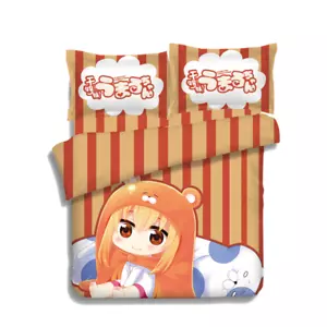 "Sábana de cama anime himono-onna Doma Umaru funda edredón ropa de cama conjunto completo 59""x78.7" - Imagen 1 de 3