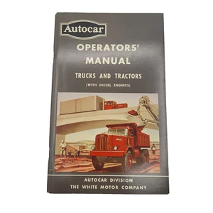 Vintage Autocar White Motor Company Operators Manual Trucks & Tractors Diesel - Bild 1 von 7