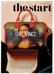 Louis Vuitton Jeff Koons Da Vinci Gazing Ball Series Bag magazine CLIPPING photo - Bild 1 von 1