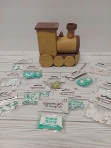 Lebkuchen Visionen Zug mit über 100 Polymer Bonbons Verzierungen bitte LESEN - Bild 1 von 10