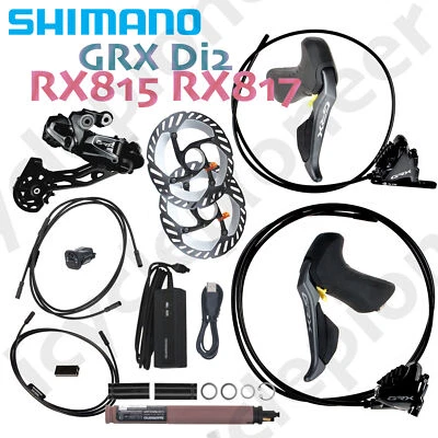 Shimano GRX Di2 RX815 RX817 1x11 w/Rotor Electric Upgrade Kits EW-RS910 - Image 1 of 4