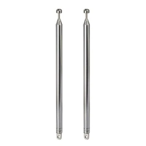 2pk 7 Sections Telescopic 74cm AM FM Antenna Portable Radio Antenna Replacement - Picture 1 of 9