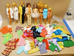 Vintage Barbie Lot Dolls Clothes Ken Skipper All are marked 1960's But not Sure - Imagen 1 de 23