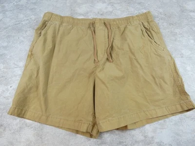 American Eagle Short Mens XXL Tan Heavy Cotton Utility Elastic Waist - Image 1 of 4