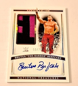 2024 National Treasures WWE Clutch Factor Relic #BBF Brutus Beefcake Auto #50/75 - Picture 1 of 3
