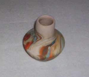 Vintage Nemadji Minnesota Swirl Pottery Bud Vase 3" - Picture 1 of 2
