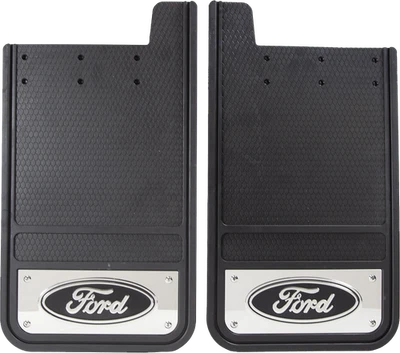 PlastiColor 001838R01 Mud Flap; Heavy Duty; Universal 12 Inch x 23 Inch; Set Of - Image 1 of 4