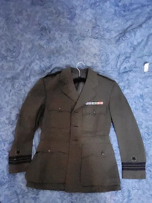 US Navy Commander's Pilot's Dress Uniform Jacket - Green - WW2-Korea. - Image 1 of 4
