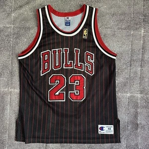 Maglia Uomo Vintage Anni 90 Champion Chicago Bulls Michael Jordan Autentica Tg 48 - Foto 1 di 6
