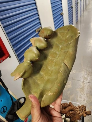 Birds On a Leaf Decorative Tray Centerpiece Shabby Chic/Farmhouse - Image 1 of 4