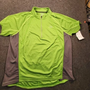 Eddie Bauer Cycling Jersey Men's XXL Green & Gray New NWT - Picture 1 of 13