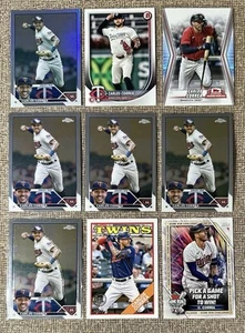 Carlos Correa Lote (9) 2023 Topps Cromo, Lámina Arco Iris, TCD, Etc. Mellizos de Minnesota - Imagen 1 de 2