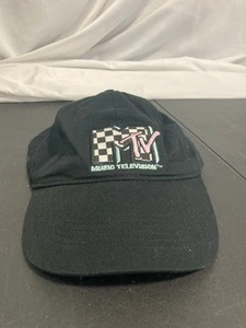 Vintage MTV Snapback Cap Hat Adult OSFA OSFM Adjustable Black Vtg Dad Hat Rare - Picture 1 of 6
