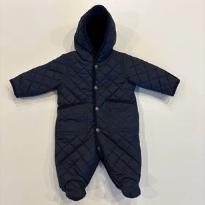 Ralph Lauren Size 3 Months (3M) Baby Quilted Winter Snowsuit Fleece Lined - Picture 1 of 7