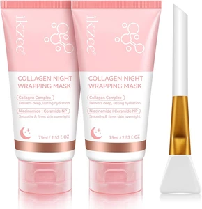 Maschera Collagene Viso, Collagen Night Wrapping Mask, Maschera Al Collagene Cor - Foto 1 di 12