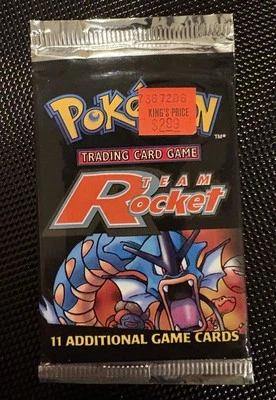 Pokémon Team Rocket Sellado de Fábrica Corto Crimpado Booster Pack Gyarados Obra de Arte  Foto 1 de 4