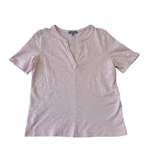 Habitat Damen Slub Strick Baumwolle T-Shirt Gr. S hellrosa Basics Freizeit Lagenlook - Bild 1 von 8