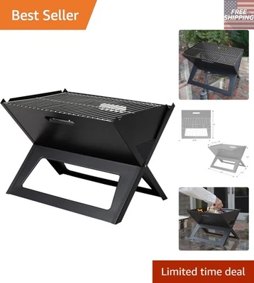 Tragbarer Holzkohlegrill - Faltbares, kompaktes Design für Outdoor-Abenteuer - Bild 1 von 4