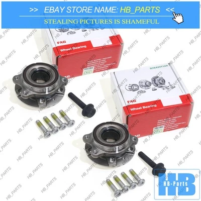 Par de conjunto de rolamento de cubo de roda dianteira/traseira OEM para Audi A5 A6 A7 A8 A4 S4 S5 S6 - Imagem 1 de 4