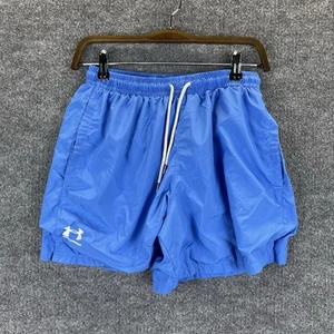 Under Armour Shorts Boy’s Medium Blue Activewear Elastic Waist - Picture 1 of 12