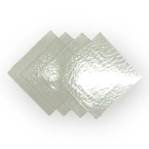4" Crystal Clear Fusible Glass Squares COE 96 System 96 - 4 Pack - Picture 1 of 3