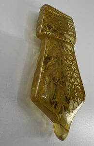 Antique Art Deco Dress or Shoe Clip Yellow Clear - Picture 1 of 4