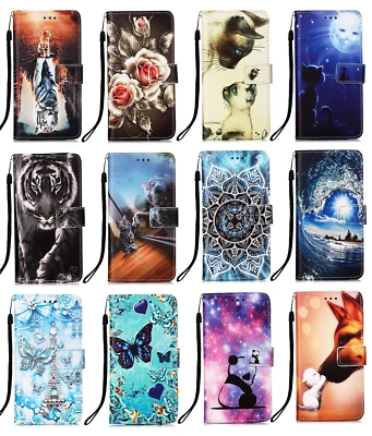 Cat Butterfly Card Wallet Phone Case For Motorola Edge 20 S30 G200 G71 G Pure - Image 1 of 4