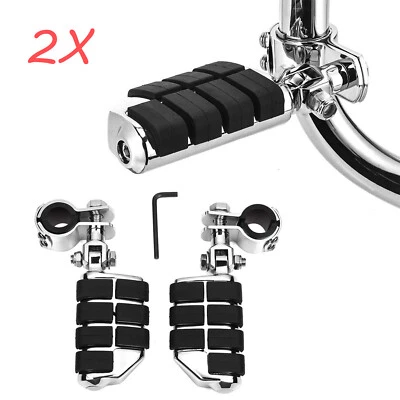 For Harley Davidson Wide Glide EFI FXDWG Chrome Highway Pegs Foot Rest Foot Pegs Foto 1 de 4