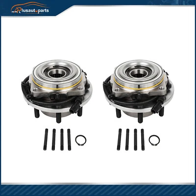 Pair Front Wheel Bearing Hub Fits 2005-2009 Ford F-350 F-250 Super Duty DRW 4WD - Image 1 of 4