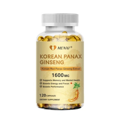 Korean Red Panax Ginseng Extrad 1600mg -120 Capsules - High Strength Ginsenoside - Image 1 of 4